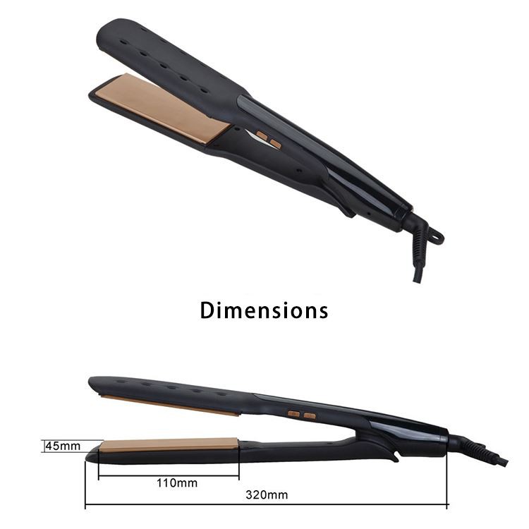 Wider Plak Mouye ak sèk straightener